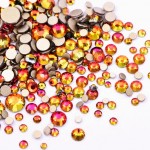 Strasuri din cristale pentru make-up, model SM011UU Golden-Pink Mixt Strasuri din cristale pentru make-up, model SM011UU Golden-Pink Mixt
